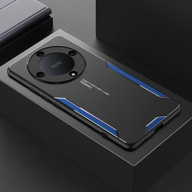 Металлический чехол из алюминиевого сплава для Honor Magic 5 Lite X9A X8A X7A задняя крышка силиконовый матовый чехол для телефона Honor X7 X9 5G X40 GT противоударный защитный чехол