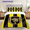 Bold Tiger Emblem Shines Bright Three-piece set (1 * duvet cover + 2 * pillowcase, without core) 2D Flat Christmas birthday gift Bedding set