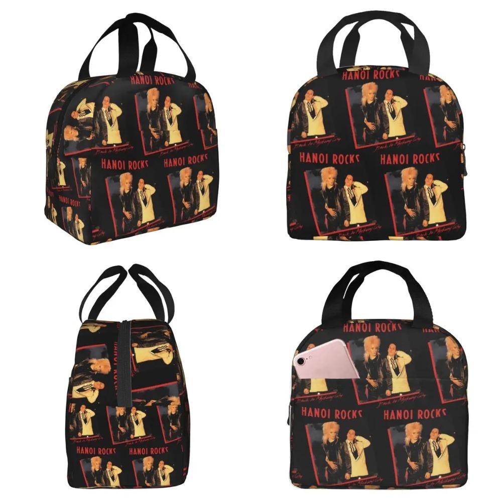 Hanoi Rocks Insulated Lunch Bag for Women Office Cooler Thermal Food Box Tote Portable Lunch Boxes Container