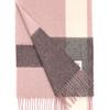 RECLOW RECLOW LAND 100% Кашемировый Клетчатый Шарф Розовый Серый