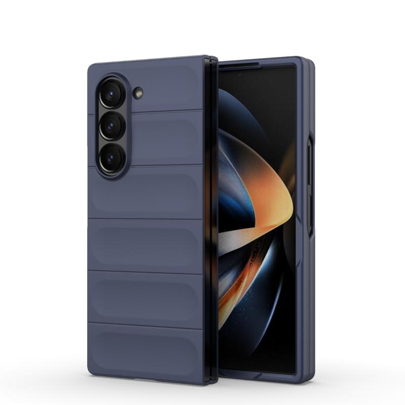 Чехол для Samsung Galaxy Z Fold6 Fold 6, задняя крышка, чехол для телефона, мягкий жидкий силикон, противоударный противоударный защитный чехол, чехлы