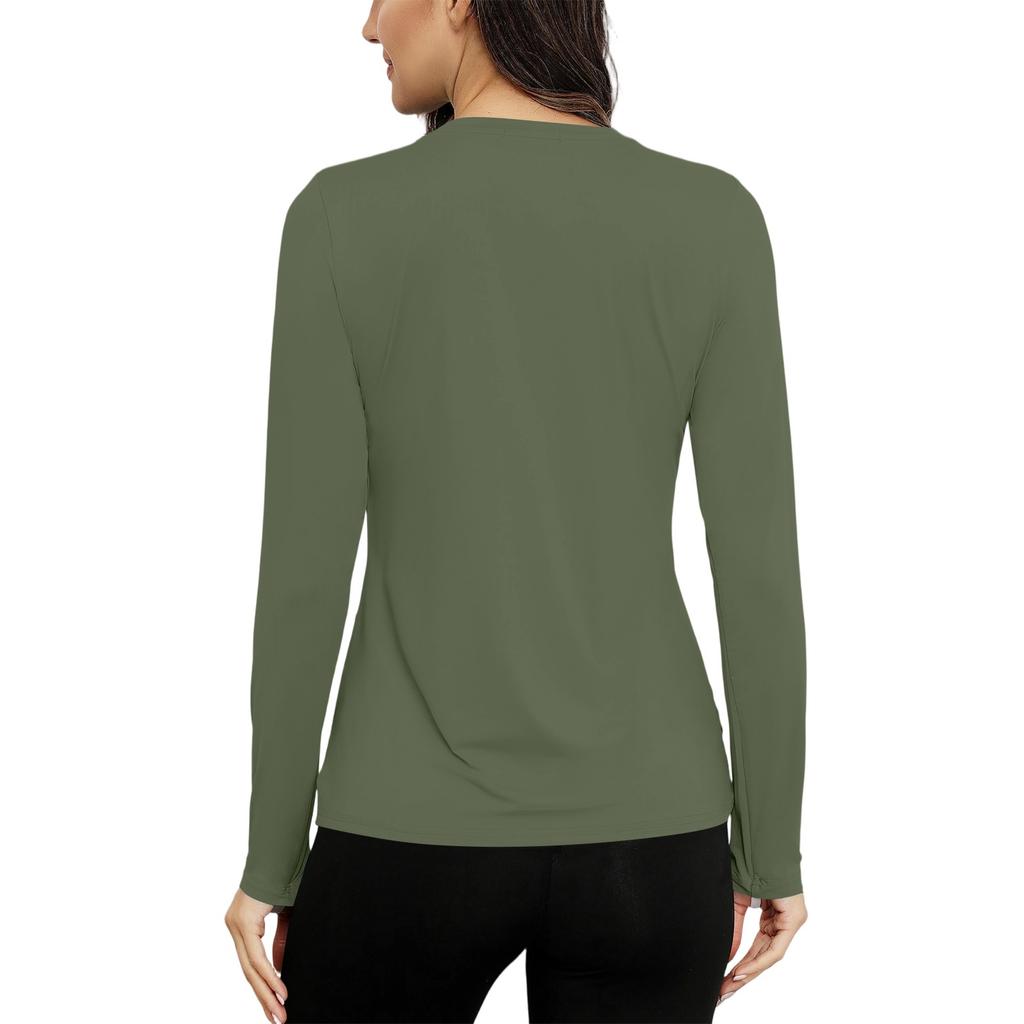 Женская рубашка Sunblock Ice Silk с длинным рукавом Upf 50+, легкая быстросохнущая футболка для походов