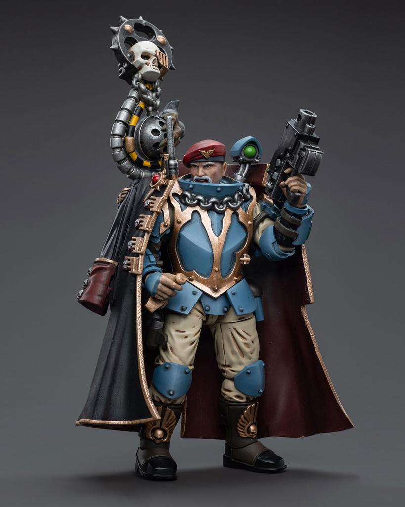 Pipigirl JoyToy 40K Authentic Licensed Movable Astra Militarum Tempestus Scions Command Squad 55th Kappic Eagles Tempestor 4 Inch Action Figure Anime