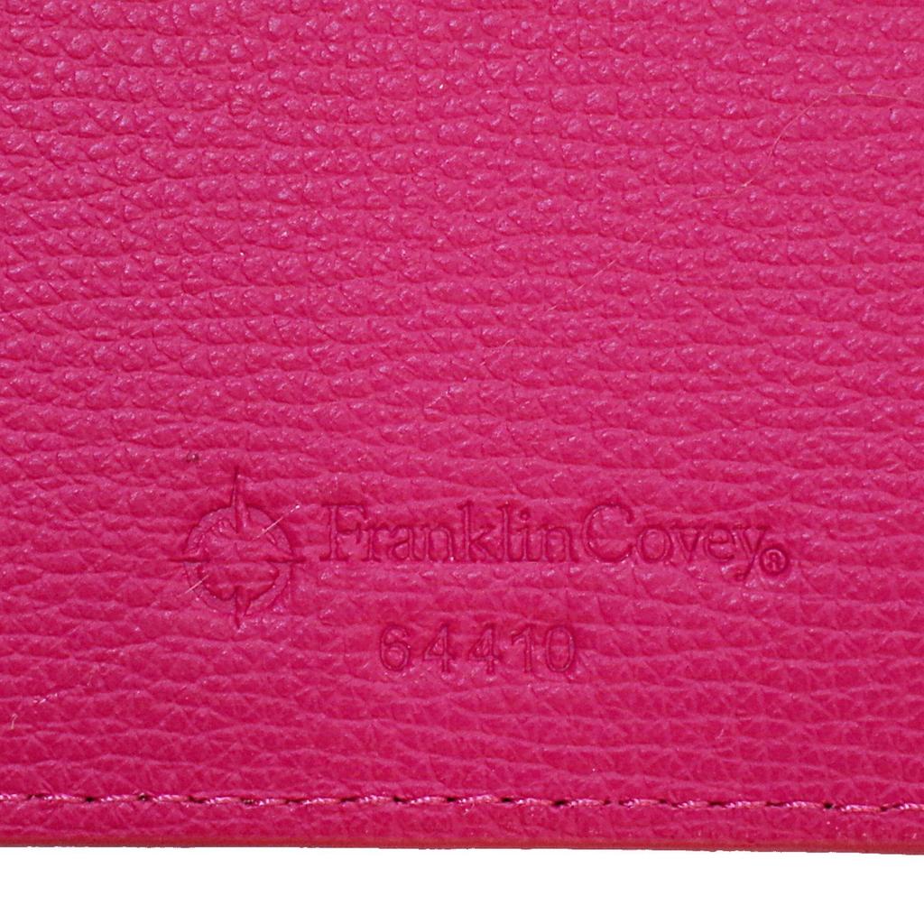 Franklin Planner Crumb Cloth Binder 64410, Pocket Size, 15mm, Passion Pink