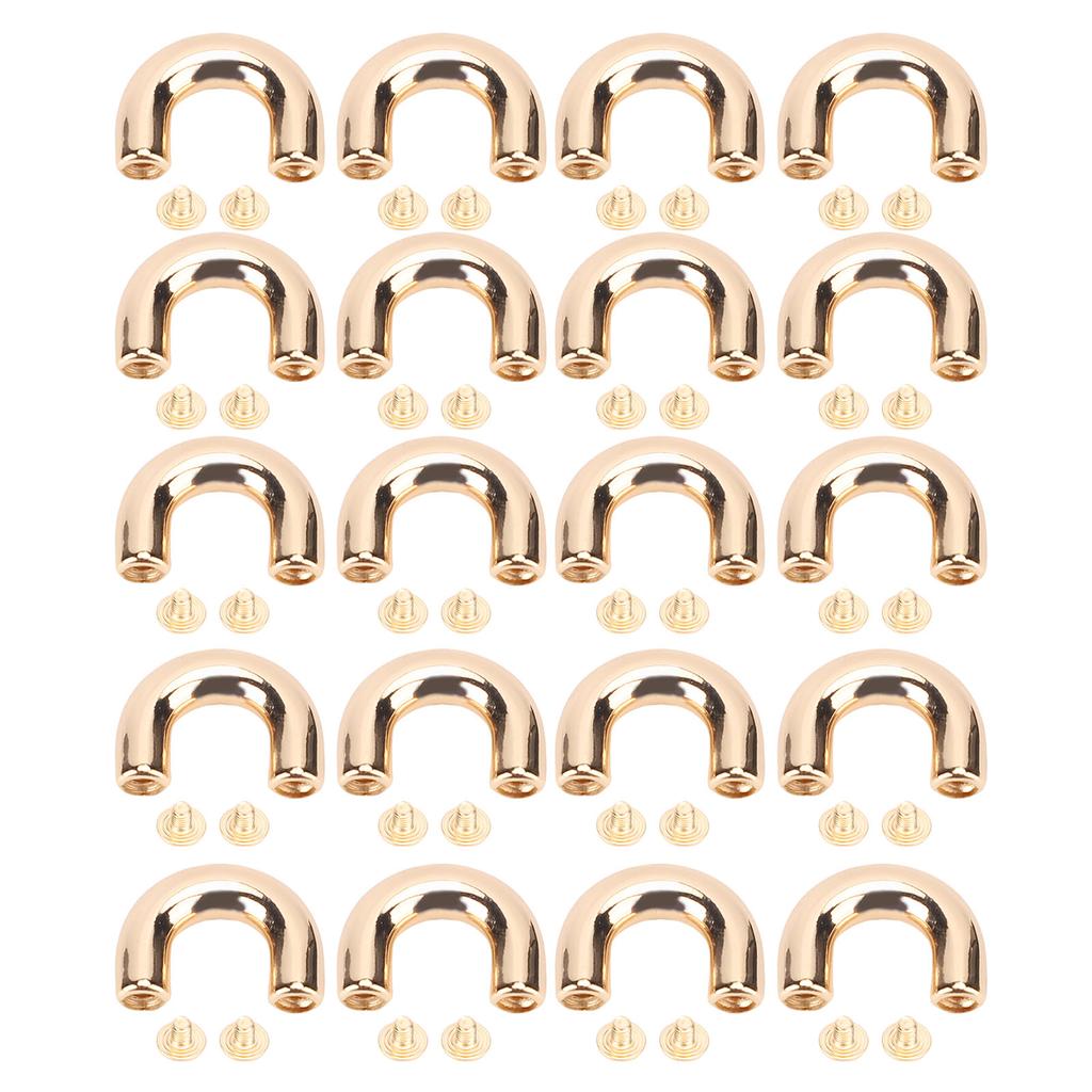 20 комплектов пряжек для арочного моста, U-образные кольца, цепные ремни, соединители из цинкового сплава, железо для сумок C