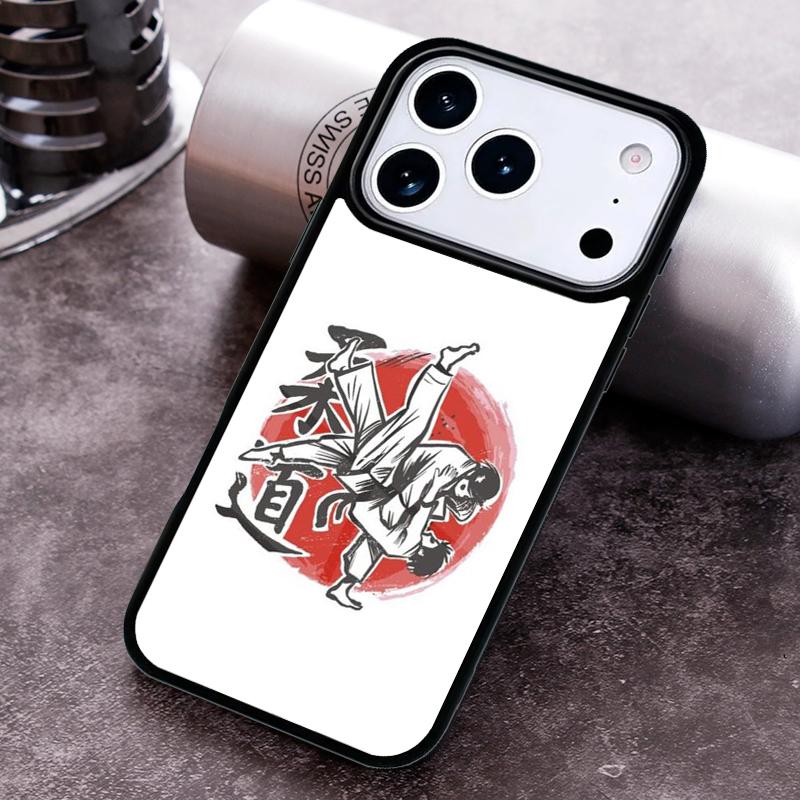 Japanese Martial Arts Judo Phone Case for iPhone 17 16 15 Pro Max Air 14 13 12 11 Plus Shockproof Cover