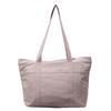 Simple solid color large-capacity tote bag women's new casual and lightweight shoulder bag, college student class cloth bag can be determined