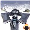 Handlebar Gloves Winter Handlebar Muffs, Motorcycle PU Leather Warm Waterproof Glovers, Motor Scooter Protection Handlebar Thermal Gloves