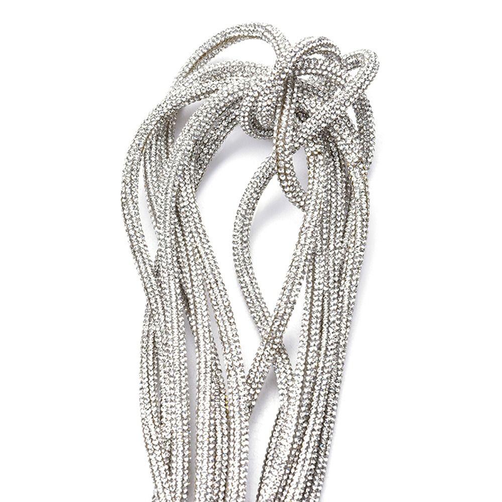 Shoelace Bridal Dress Bracelet Rhinestone Rhinestone Rope Full Rhinestone Pipe Glass Crystal Cord