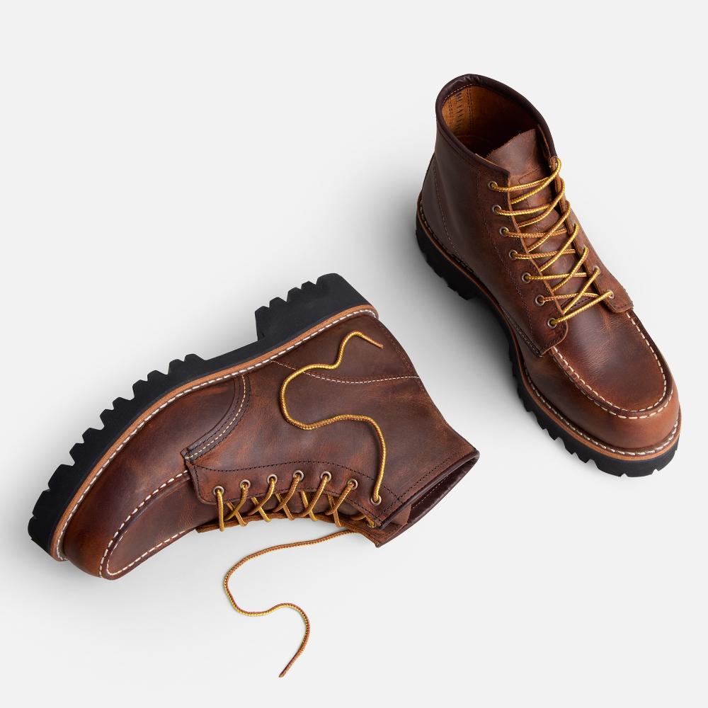 Redwing (Women'S) 6-Inch Porter Moc Toe 3498 - Copper Rough & Turf