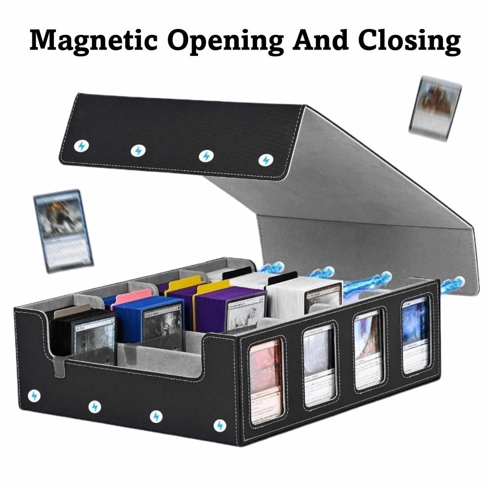 24 Dividers Trading Card Storage Box 2400+ Top Loader Card Case For Magic TCG PTCG Sports Cards