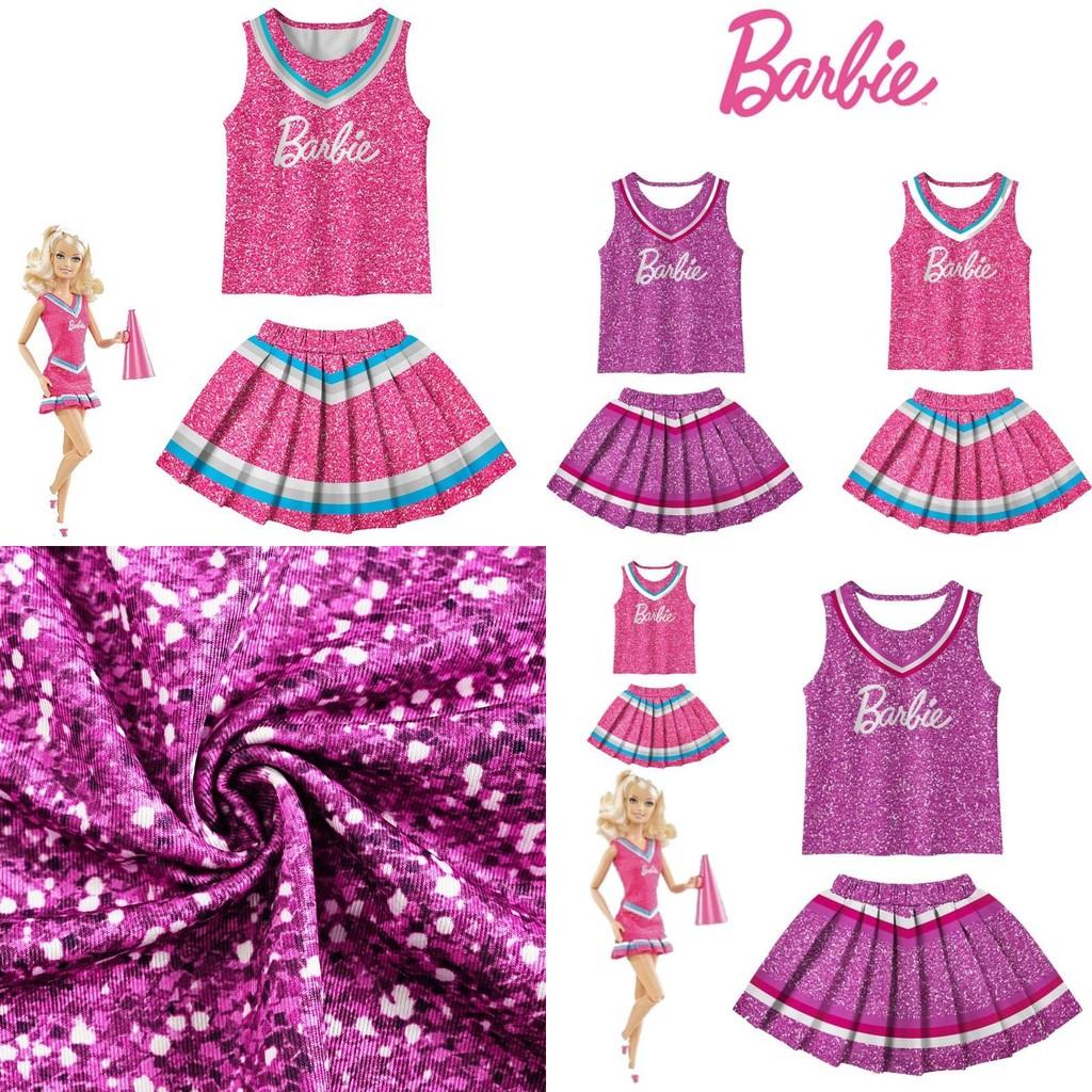 Barbie The Movie La La Land Halloween Cheerleader Costume For Children Sizes)