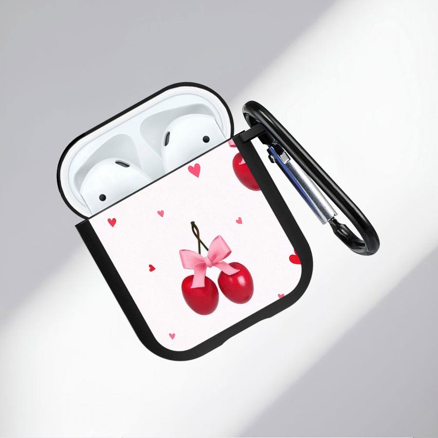Мягкие чехлы для наушников Чехол для Airpods 2 4 Pro Pro2 1 3 Pro3 Вишневый бант