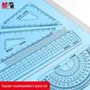 M&G 4-Piece Metal Geometry Ruler Set