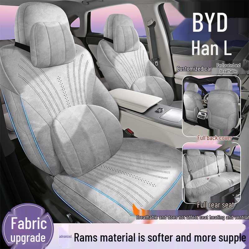 BYD Han L Tailored Car Seat Covers - 25 Styles, All-Season, Full Coverage Saddle Mat