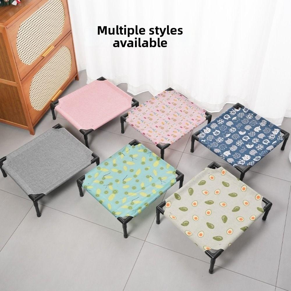 Detachable Pet Camping Bed Breathable Mesh Cat Sofa Bed Universal Cat Sleeping Bed Outdoor Camping