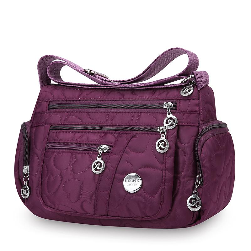 Большая водонепроницаемая сумка кроссбоди через плечо с несколькими карманами для поездок на работу и использования на открытом воздухе