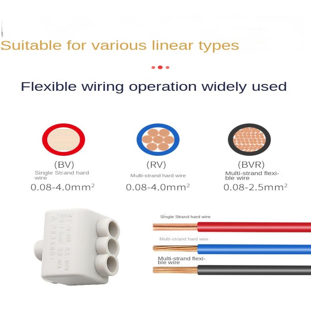 Быстрообжимной соединительный терминал для быстрого подключения проводов, клеммная колодка высокой мощности, клемма для проводки Т-типа