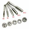Multifunction Tap and Die Set Hand Screw 12/20Pcs M3-M12 Metric Screw Thread Plugs Taps Straight Taper Tapping and Thread Tools