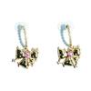LOVUEE Crystal Spiked Bow Earrings