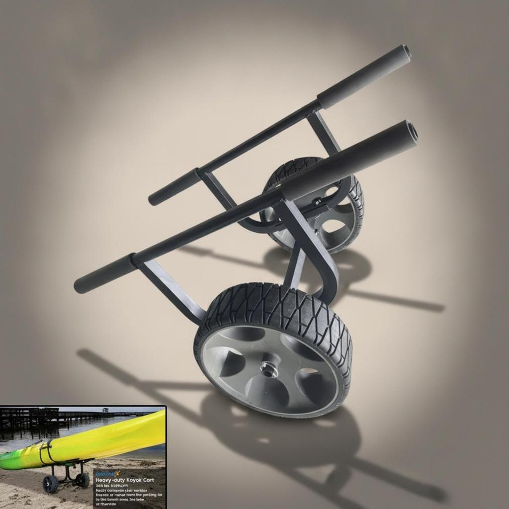 Kayak Cart Wheeled Trolley Padded Canoes for Kayakers, Paddlers,