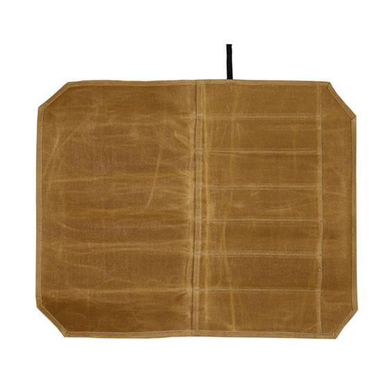 Knife Roll Bag with 7 Slots Large Capacity Easy Carrying Wear Resistant Waterproof Portable Cooking Knife Organizer Storage Pouch