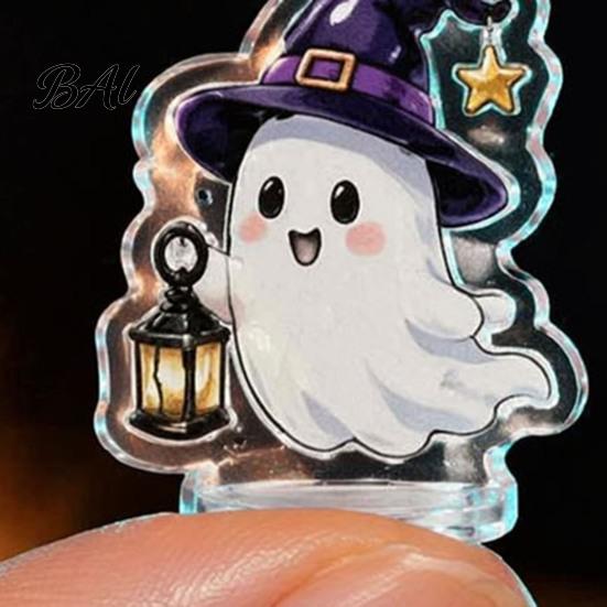 Halloween Surprise Gift Advent Calendar 2026, 24 Day Countdown Box with 2D Flat Backpack Charms Ghost Hanging Charm, Collectible Toy for Desktop