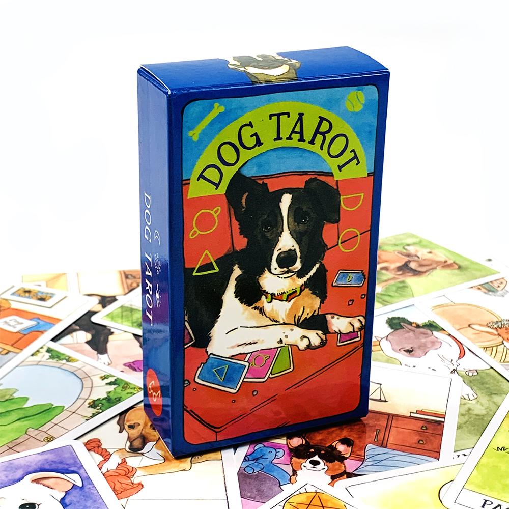 New Dog Tarot Deck A 78 Pcs Exquisite Cards Mystical Artwork, Durable & Portable, Perfect For Spiritual Guidance & Collectors