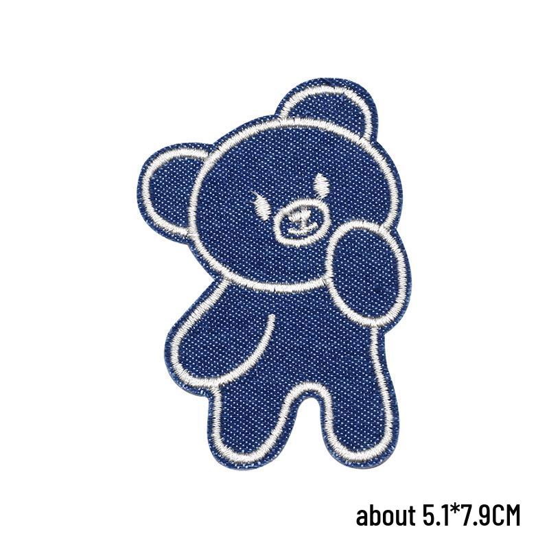 Самоклеящиеся термоаппликации «Мишка» для джинсов, рубашек, брюк и сумок