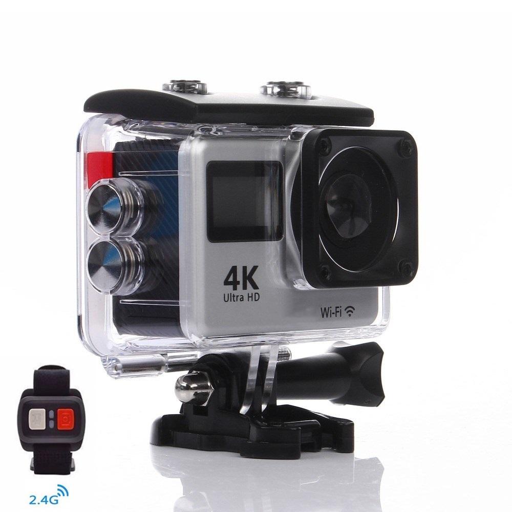 Уличная 4K 24FPS 16MP экшн-камера с двойным IPS-экраном, WiFi, водонепроницаемая, профессиональная спортивная DV-камера с креплением на шлем и пультом дистанционного управления, веб-камера
