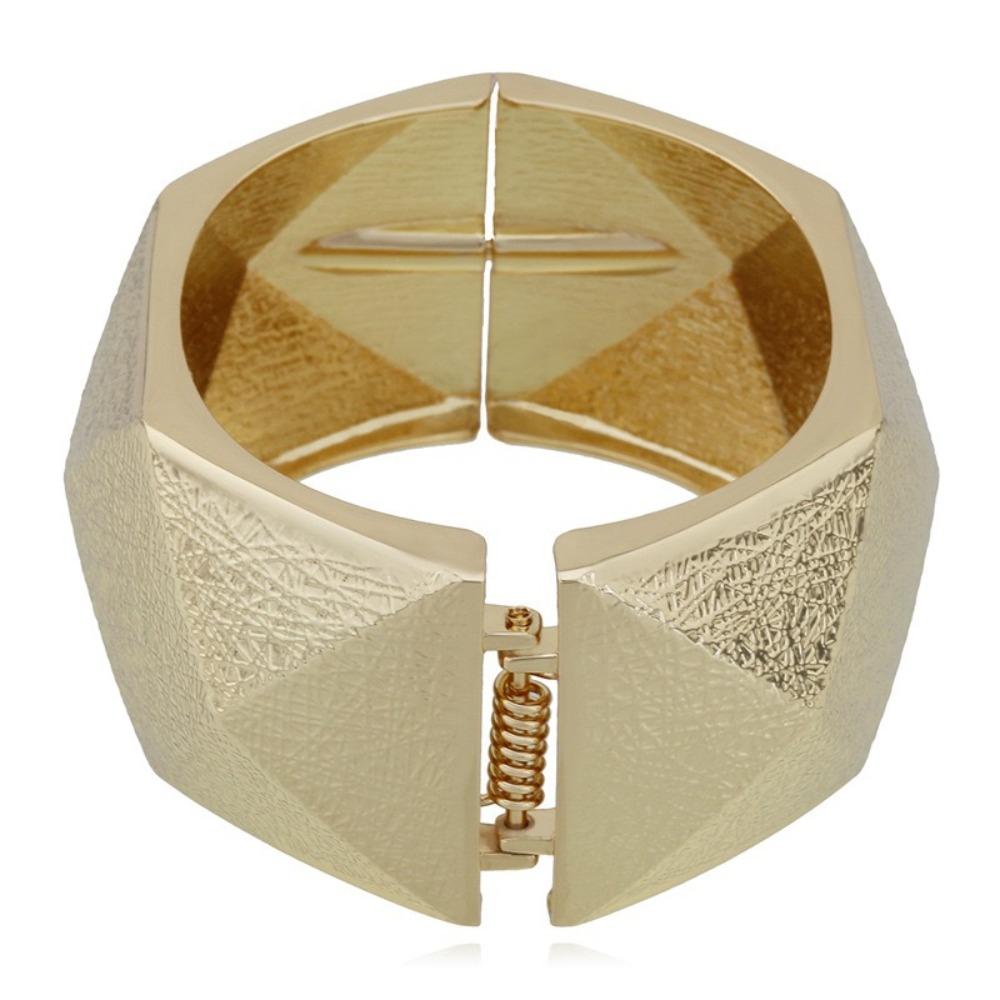 Vintage Irregular Wide Cuff Bangle Chunky Geometric Metal Bracelets Gifts for Women Girl