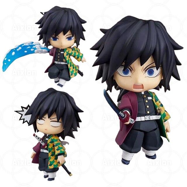 10cm Demon Slayer #1510 Tanjirou Action Figure Kyojuro Rengoku Giyu Tomioka Kimetsu No Yaiba Figure Hashibira Inosuke Figurine