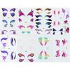 Colorful Butterfly Eye Tattoo Stickers Fairy Disposable Tattoos Sticker  Kids