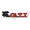 opq1 1Pcs Car Accessories Grille Badge Sticker Rabbit GTI Logo Decal For VW GTI Polo Golf Passat  Scirocco Jetta Tiguan Beetle Touran