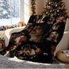 Damon Salvatore Pattern Blanket for Home Decoration, Bed, Sofa, Car Travel, Camping, Suitable for All Seasons, Birthday Christmas Gift