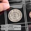 10PCS Creative Coin Collection Supplies Pages for Collectors 30-Gird Clear Coin Holder Protectors Binder Pages for Stamp Currency