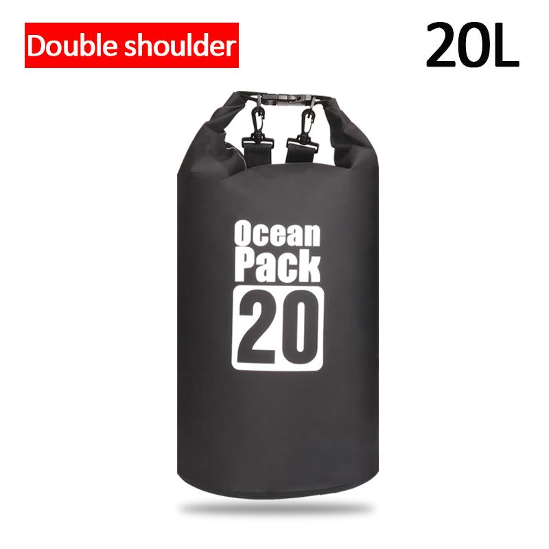 500D Waterproof Swimming Bag Dry Sack 2/5/10/15/20/30L Waterproof Floating Dry Gear Bags For Boating Fishing Rafting Swimming