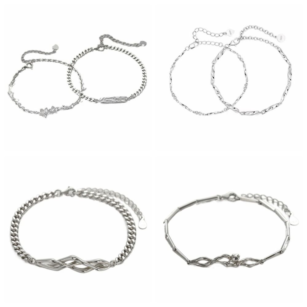 Adjustable Lovers Bracelet Valentine's Day Couple Bangle Fashion Simple Thin Bracelet  Female