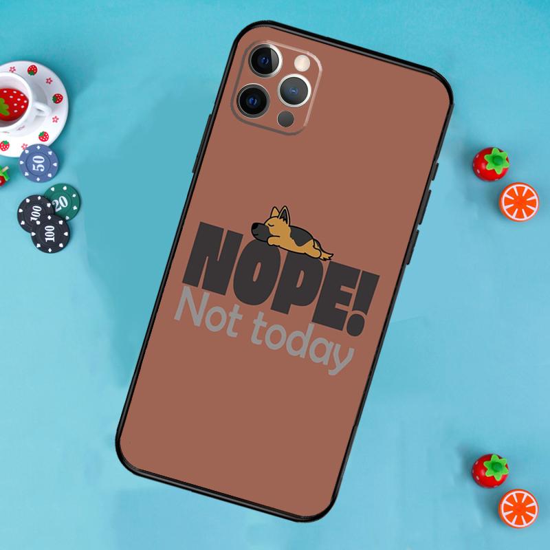 German Shepherd Dog Cartoon Phone Case For iPhone 17 Air 13 16 15 11 12 14 Pro Max 13 12 mini 15 16 Plus 16e Cover Funda