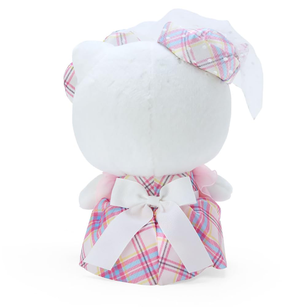 Sanrio Sanrio Hello Kitty Dress Tartan Design Series Plush Toy L Hello Kitty Hello Kitty 21 X X 11cm Character 092177 SANRIO (SANRIO) 15.6