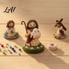Beadwork Home Decor DIY Christian Beading Kit Cute 4-Pack Tiny Beaded Jesus/Mary Craft Handmade Mini Faith Beads with Instruction for Beginners