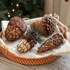 Large Wooden Pine Cone & Acorn Christmas Tree Ornament Set