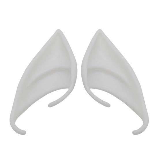 1 пара эльфийских ушей, высокая имитация, гибкие, с заостренным кончиком, светящиеся, с блестками, реквизит для косплея, латексные, для костюма на Хэллоуин, вечеринку, сказочные уши для фестиваля