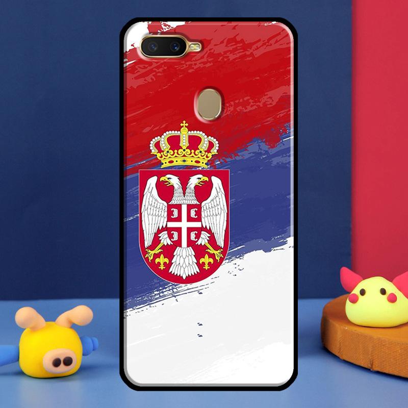 Флаг Сербии Сербский Чехол Для Oppo A16 A76 A96 A58 A78 A98 A5 A9 A91 A15 A17 A77 A52 A72 A74 A94 A54S A57S Чехол