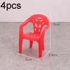 4PCS Mini Support Miniature Items Armchair Plastic Backrest Chairs For 1/6 Dollhouse Accessories Doll Furniture