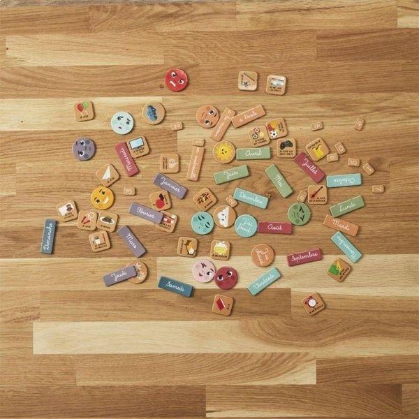 Магнитная недельная таблица Монтессори 70 магнитных изображений