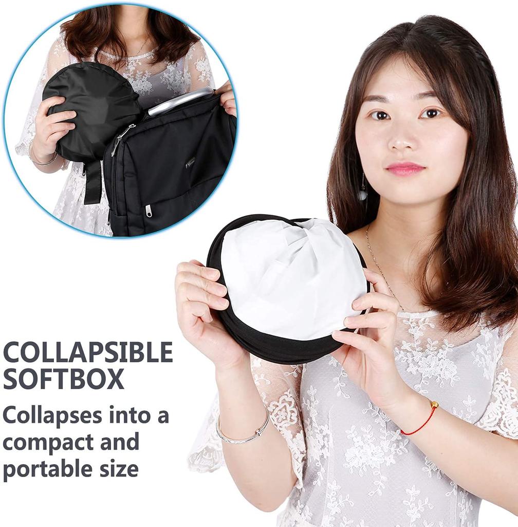 Neewer Складной рассеиватель софтбокса, совместимый с видеосветом 660 480, внешний 16,3"x6,5" внутренний 9,8"x8,7" для портретной видеосъемки в фотостудии