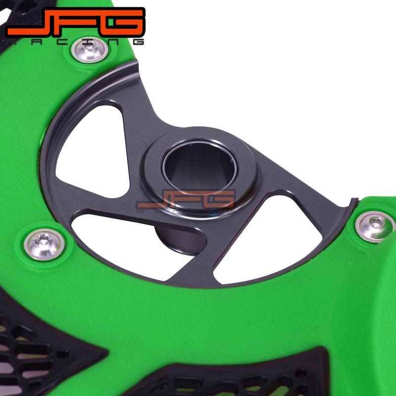 Front Brake Disc Rotor Guard Cover Protector For KAWASAKI KX125 KX250 KX250F KX450F KLX450R KX KXF KLX 125 250 450 2006-2018 JFG