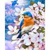Diamond Embroidery Flower Bird 5d Diamond Painting Full Round Rhinestones Picture
