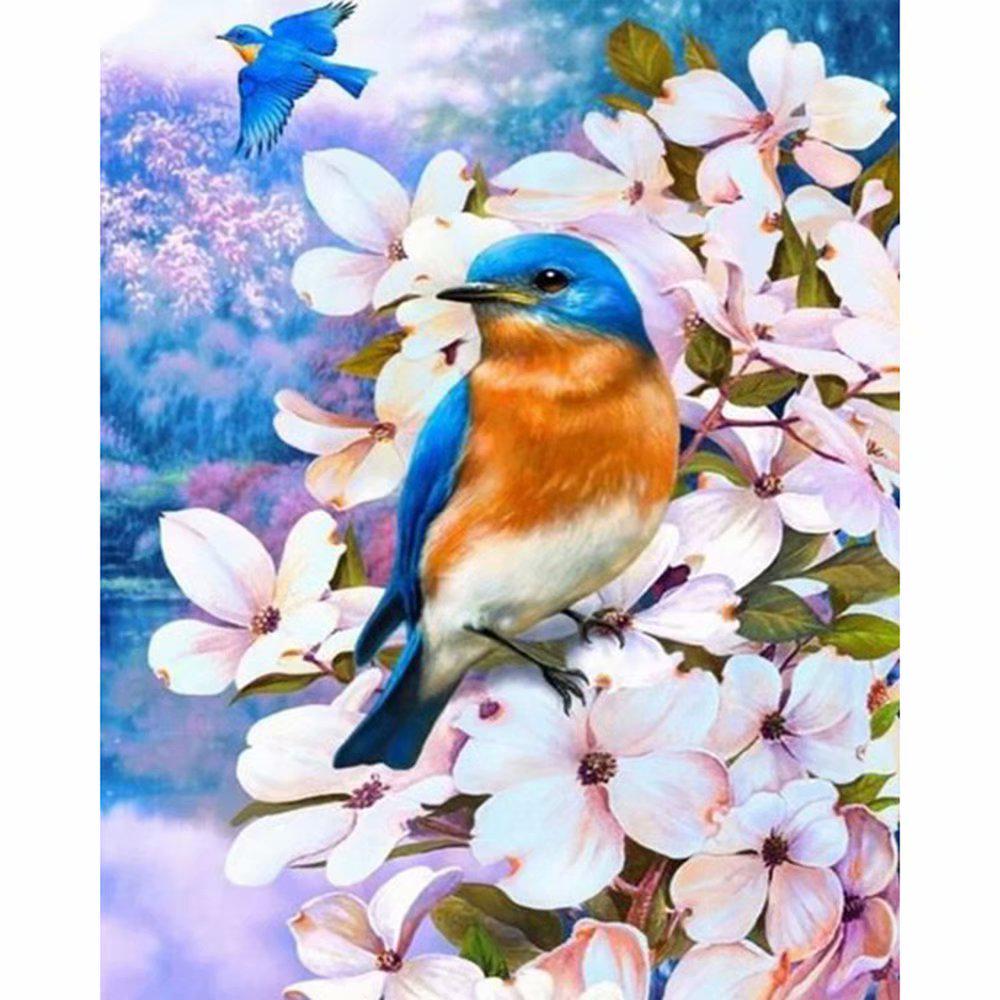 Diamond Embroidery Flower Bird 5d Diamond Painting Full Round Rhinestones Picture